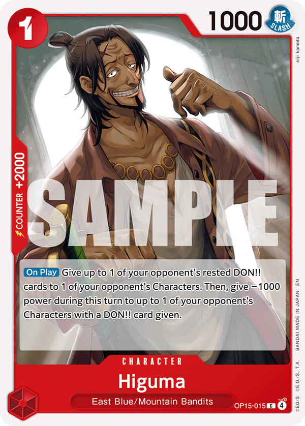 Higuma OP15-015 One Piece Card Game