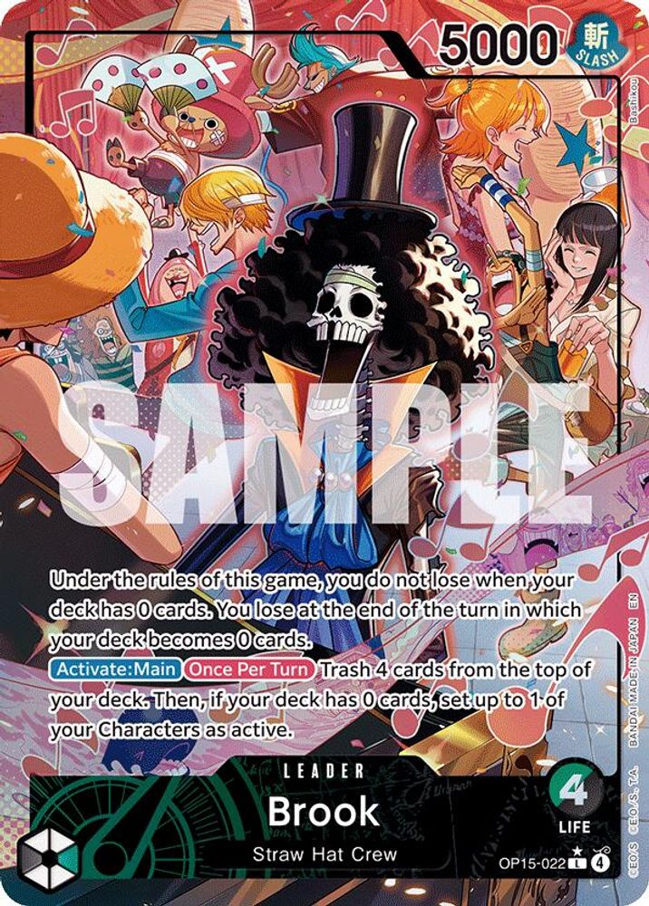 Brook [Alternate Art] OP15-022 One Piece Card Game