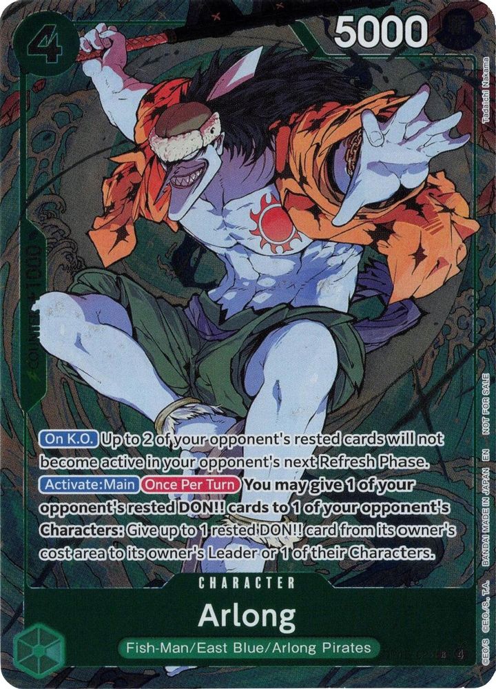 Arlong [Dash Pack] OP15-023 One Piece Card Game