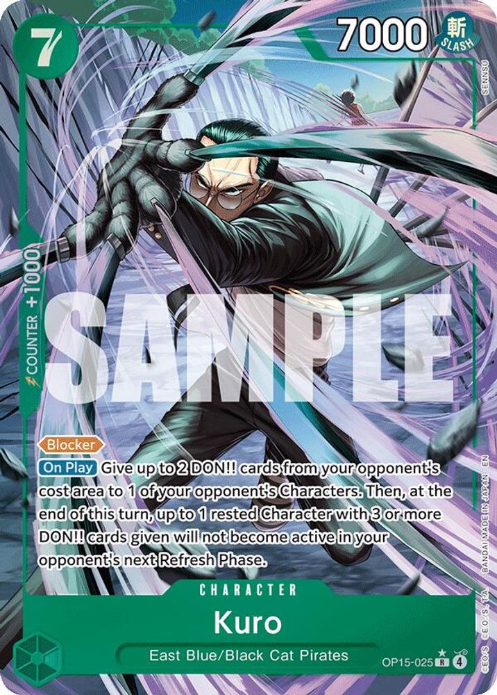 Kuro [Alternate Art] OP15-025 One Piece Card Game