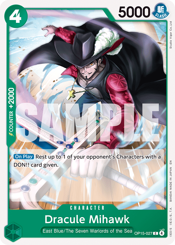 Dracule Mihawk OP15-027 One Piece Card Game