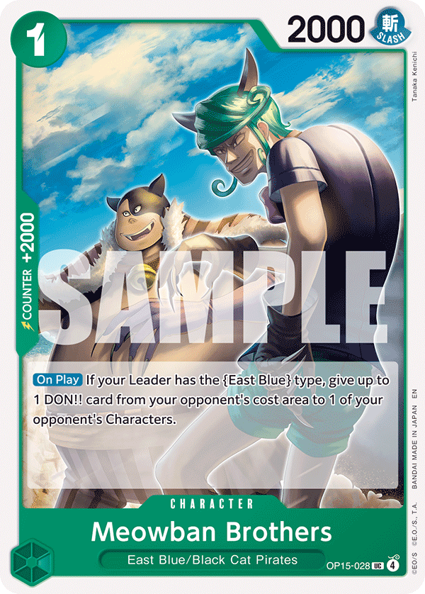 Meowban Brothers OP15-028 One Piece Card Game