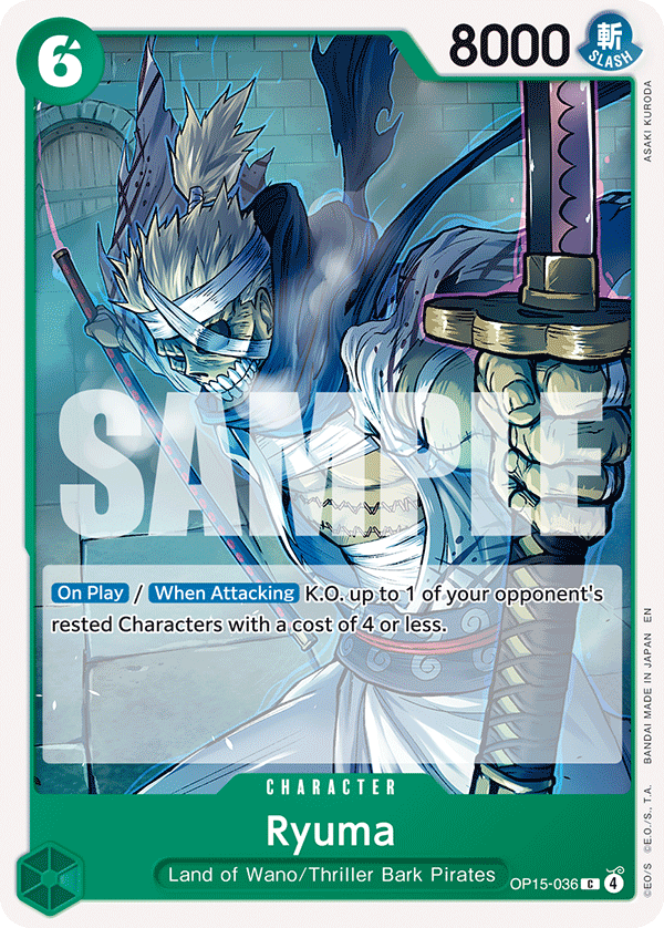 Ryuma OP15-036 One Piece Card Game