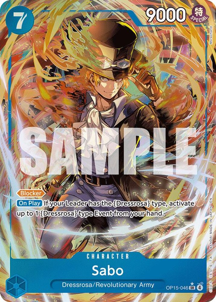 Sabo [Alternate Art] OP15-046 One Piece Card Game