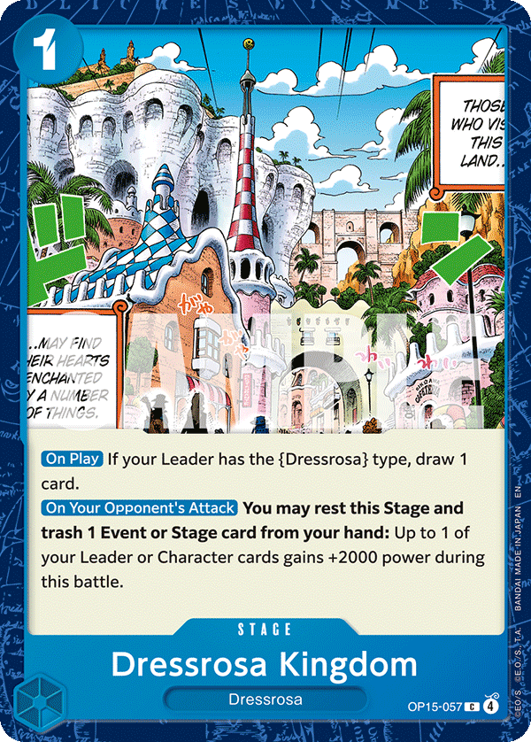 Dressrosa Kingdom OP15-057 One Piece Card Game