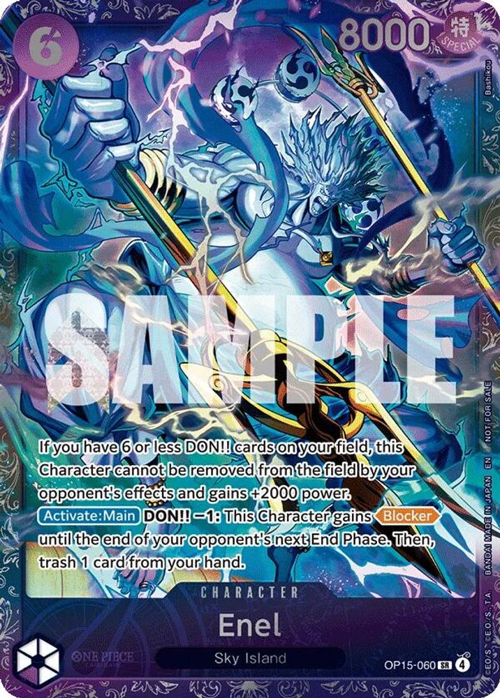 Enel [Treasure Cup] OP15-060 One Piece Card Game
