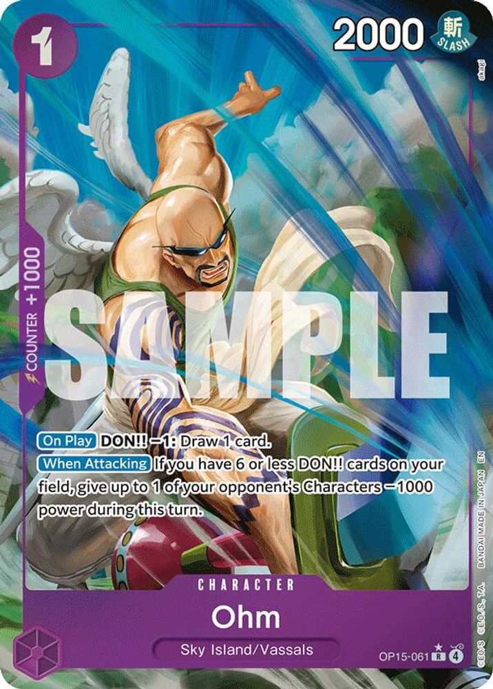 Ohm [Alternate Art] OP15-061 One Piece Card Game