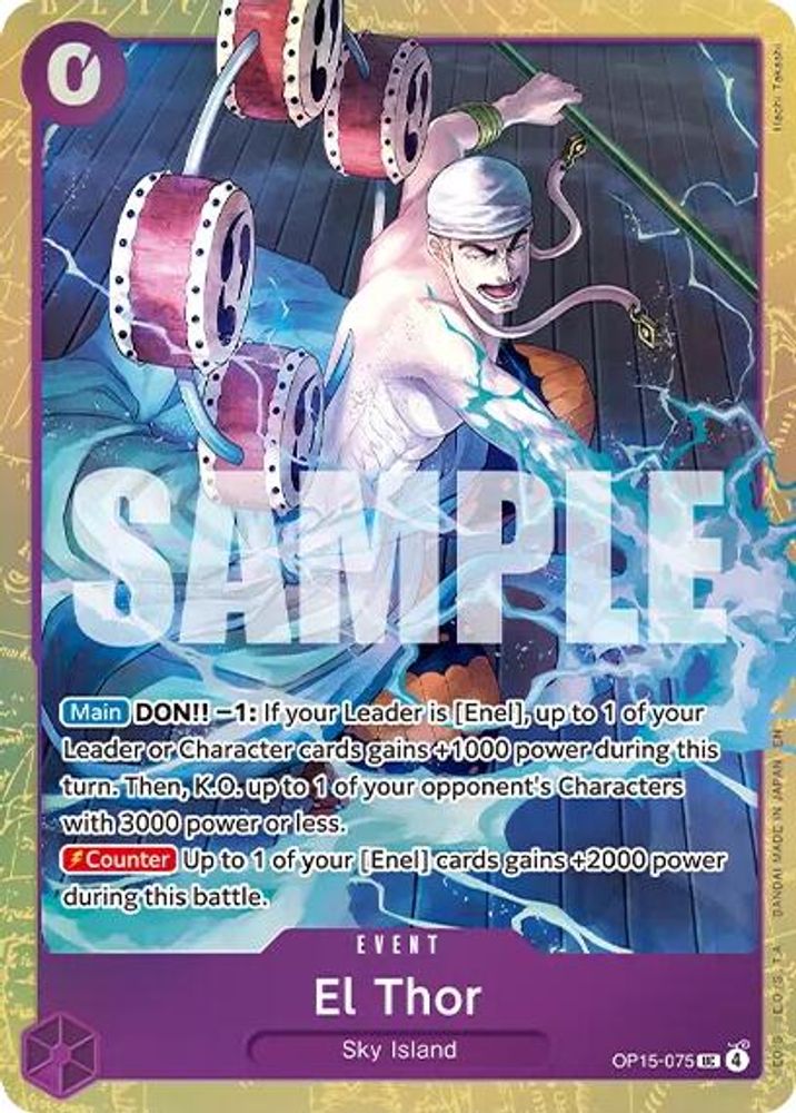 El Thor [Best Selection] OP15-075 One Piece Card Game