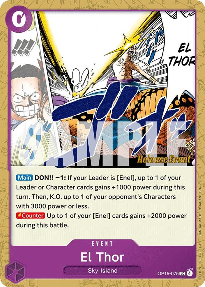 El Thor [Release Event] OP15-075 One Piece Card Game