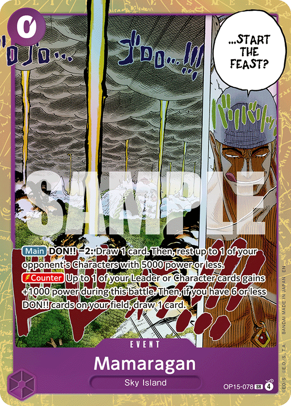Mamaragan [Alternate Art] JP OP15-078 One Piece Card Game