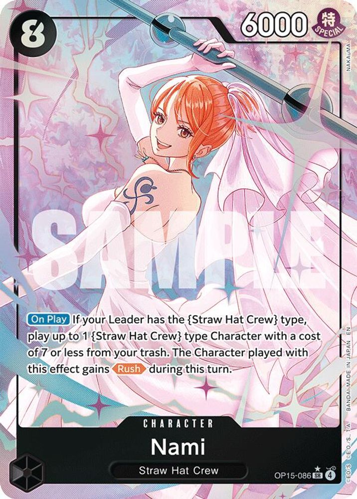 Nami [Alternate Art] OP15-086 One Piece Card Game