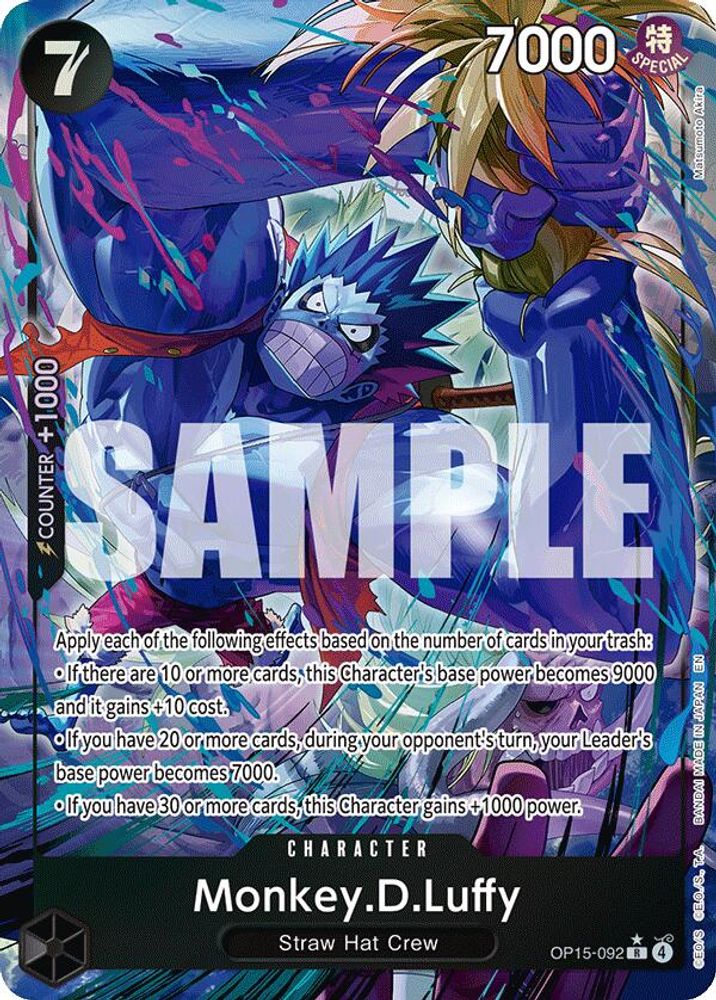 Monkey.D.Luffy [Alternate Art] OP15-092 One Piece Card Game
