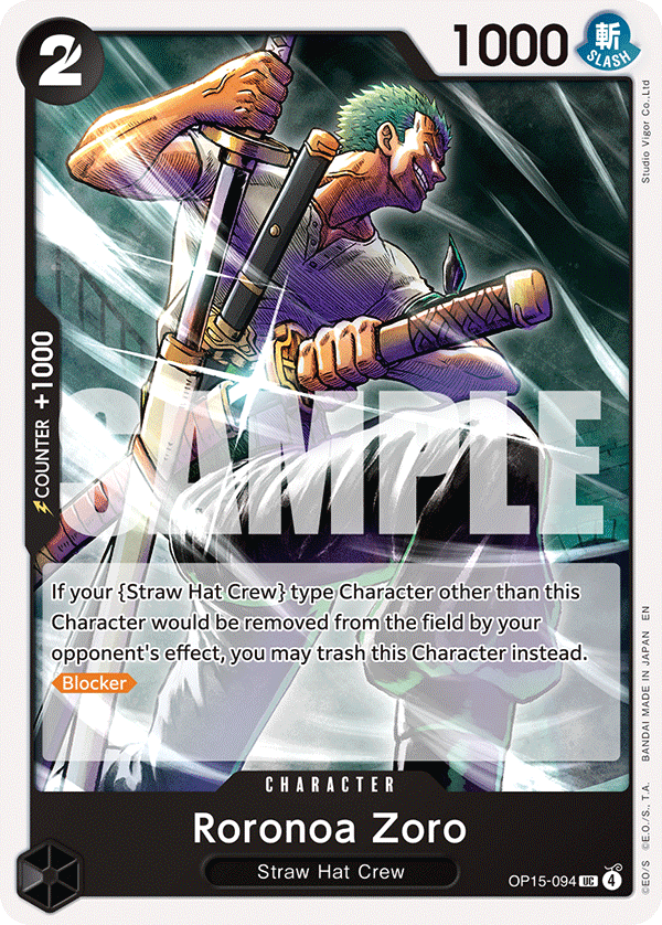 Roronoa Zoro OP15-094 One Piece Card Game