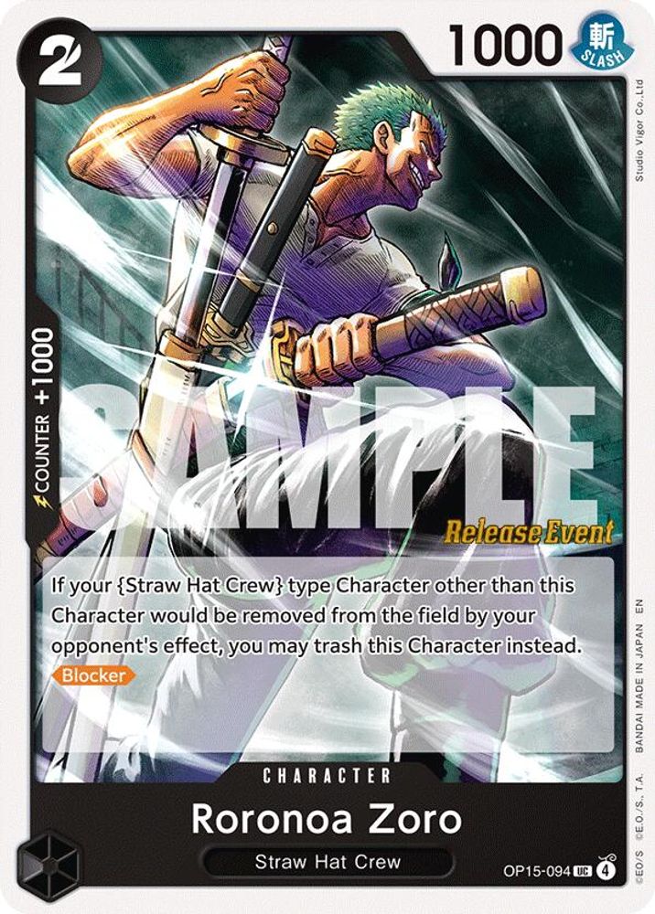 Roronoa Zoro [Release Event] OP15-094 One Piece Card Game