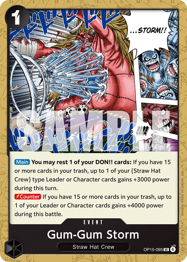 Gum-Gum Storm OP15-095 One Piece Card Game
