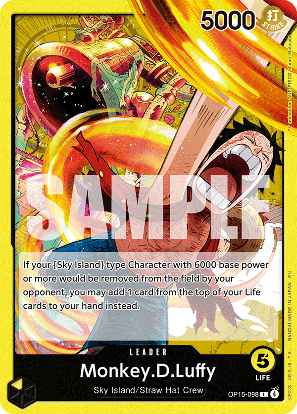 Monkey.D.Luffy [Alternate Art] JP OP15-098 One Piece Card Game