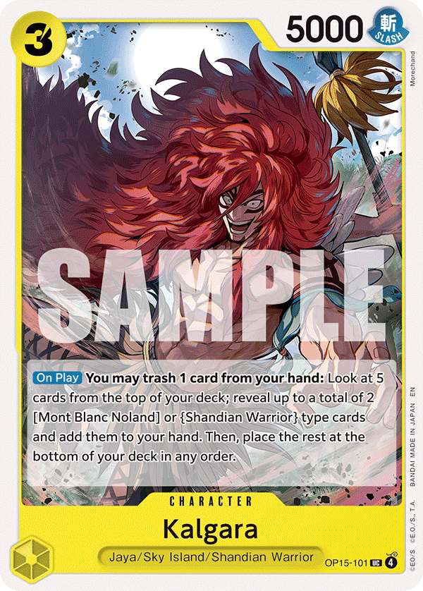 Kalgara OP15-101 One Piece Card Game