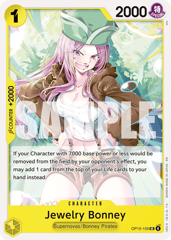 Jewelry Bonney OP15-105 One Piece Card Game