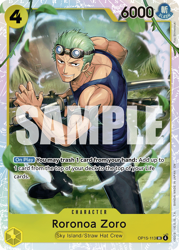 Roronoa Zoro [Flagship Battle] JP OP15-113 One Piece Card Game
