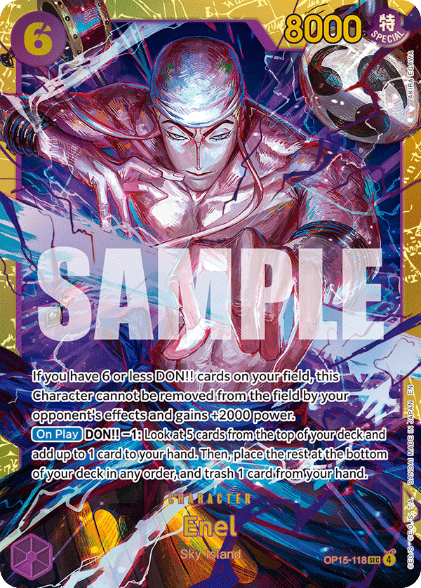 Enel OP15-118 One Piece Card Game