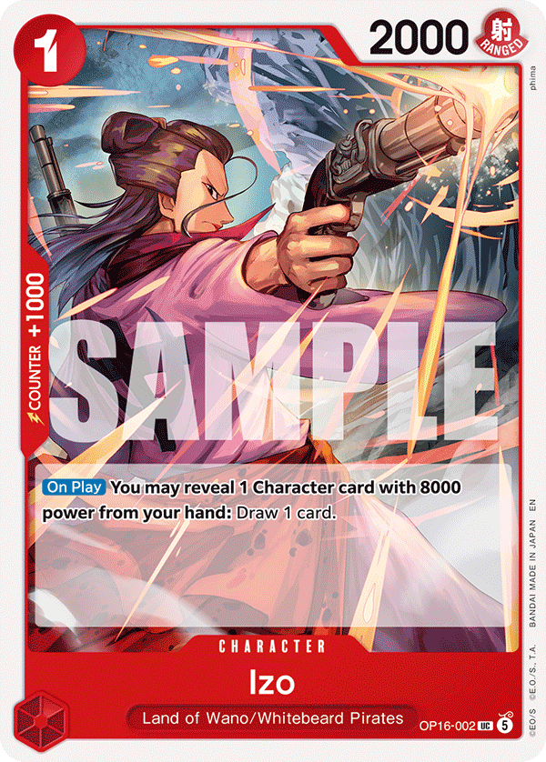 Izo OP16-002 One Piece Card Game