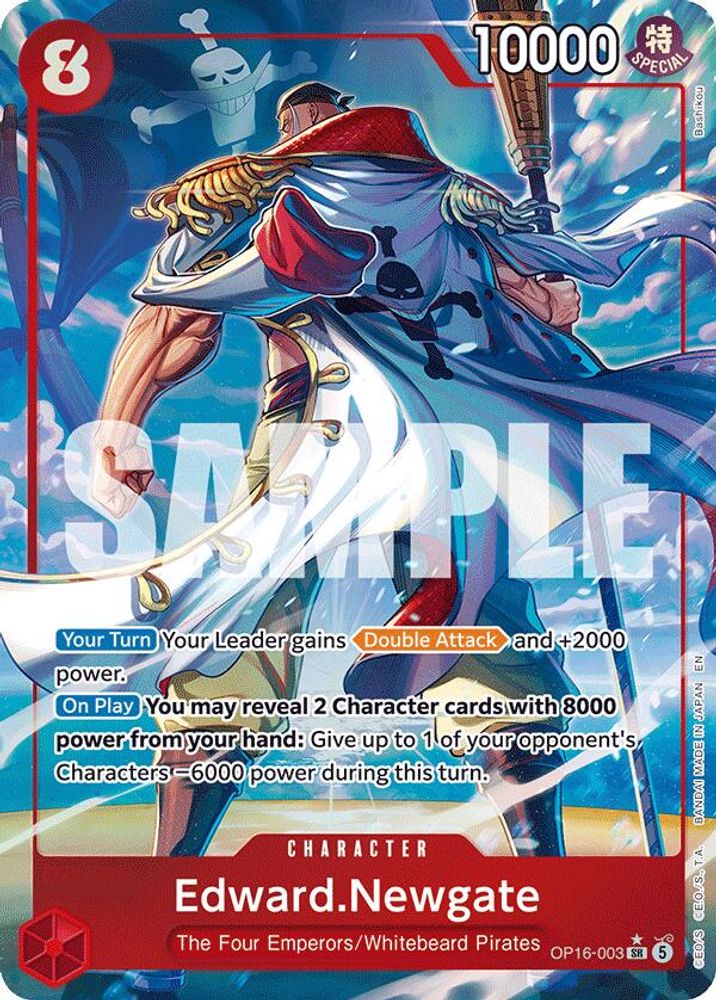 Edward.Newgate [Alternate Art] OP16-003 One Piece Card Game