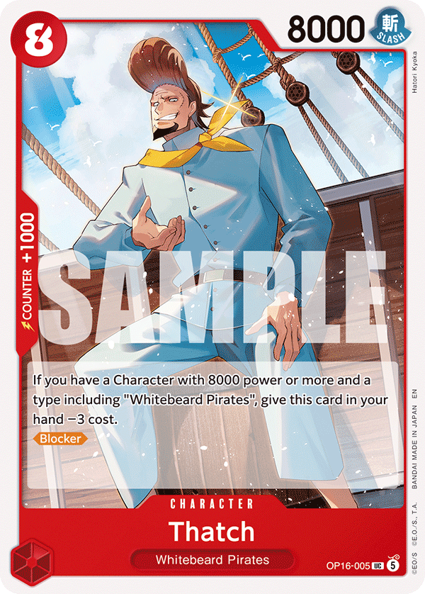 Thatch OP16-005 One Piece Card Game