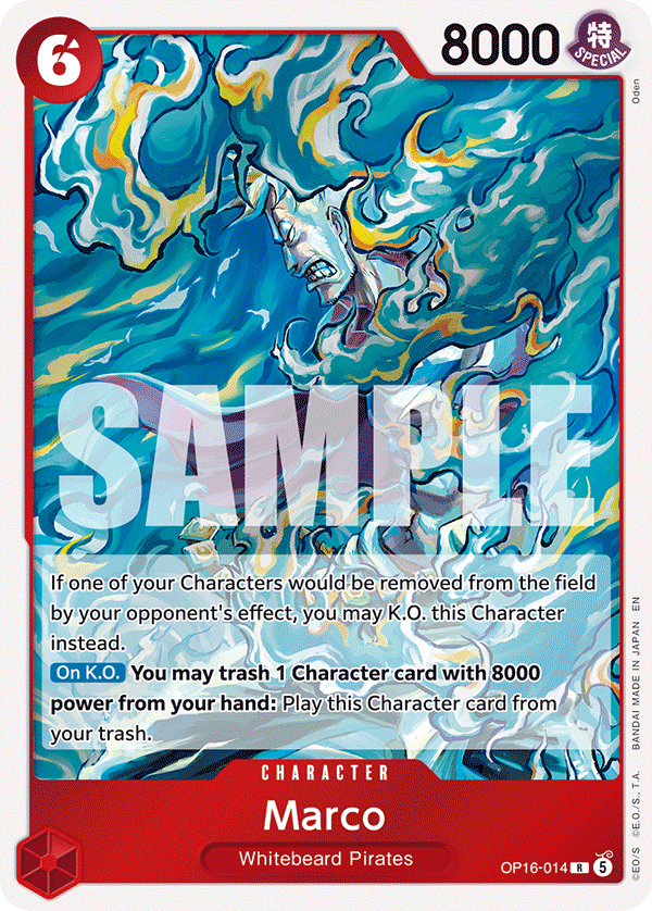 Marco [Alternate Art] JP OP16-014 One Piece Card Game