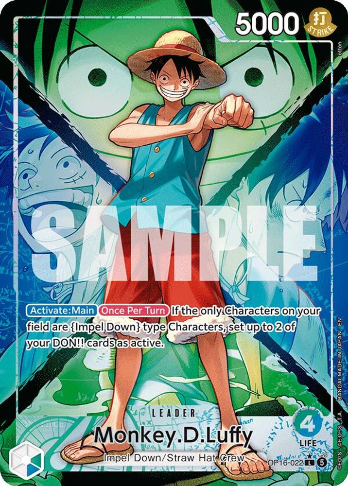 Monkey.D.Luffy [Alternate Art] OP16-022 One Piece Card Game