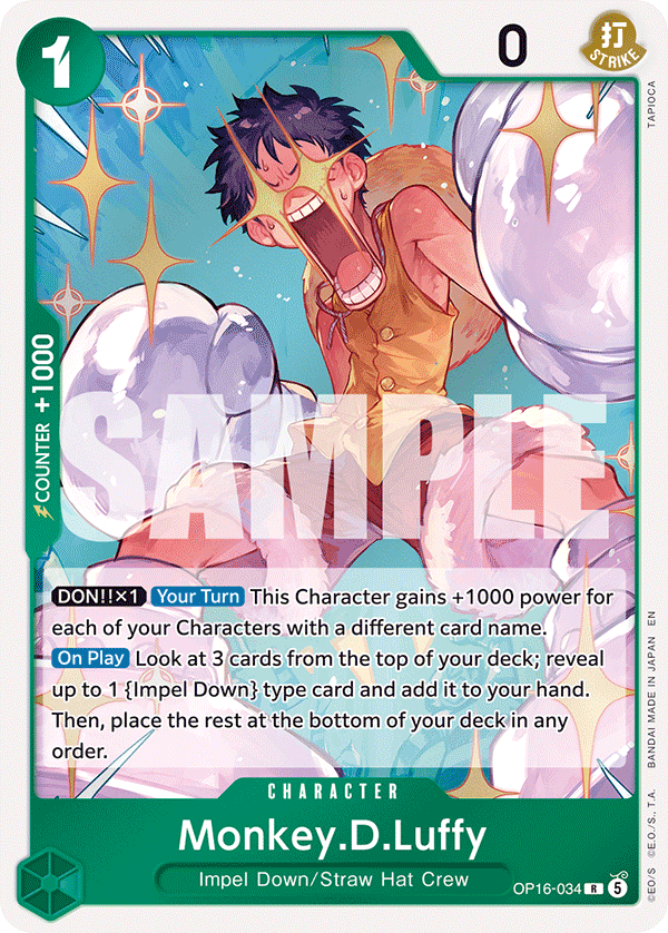 Monkey.D.Luffy OP16-034 One Piece Card Game