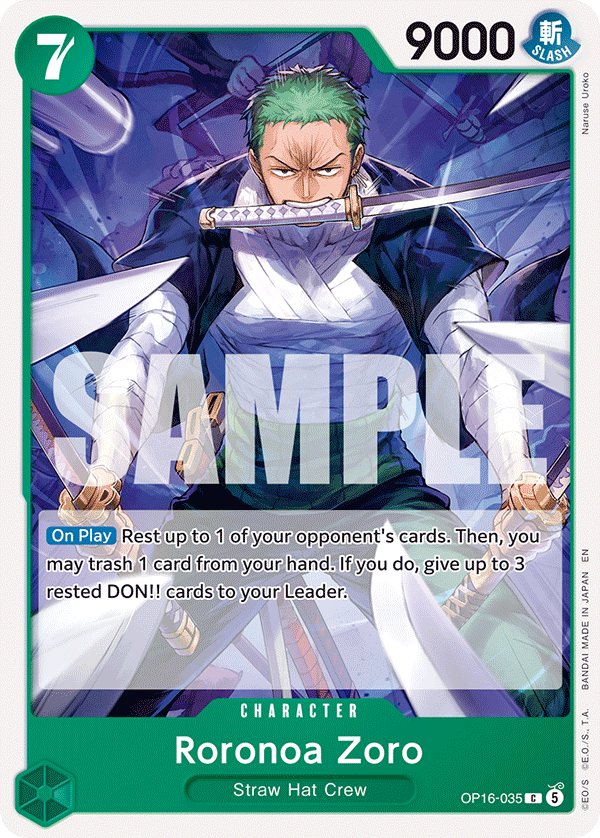 Roronoa Zoro OP16-035 One Piece Card Game