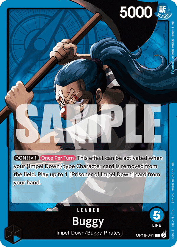 Buggy [Alternate Art] JP OP16-041 One Piece Card Game