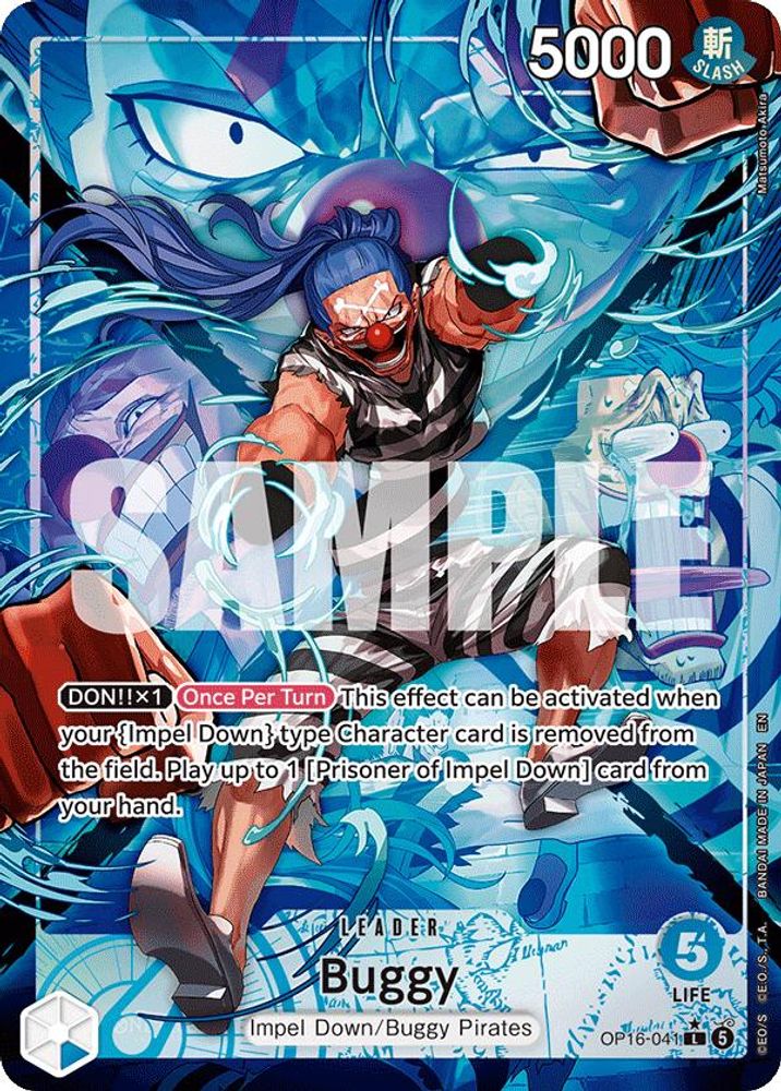 Buggy [Alternate Art] OP16-041 One Piece Card Game