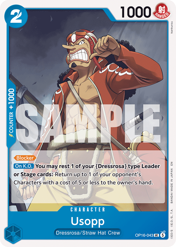 Usopp OP16-043 One Piece Card Game