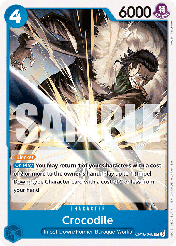 Crocodile OP16-045 One Piece Card Game