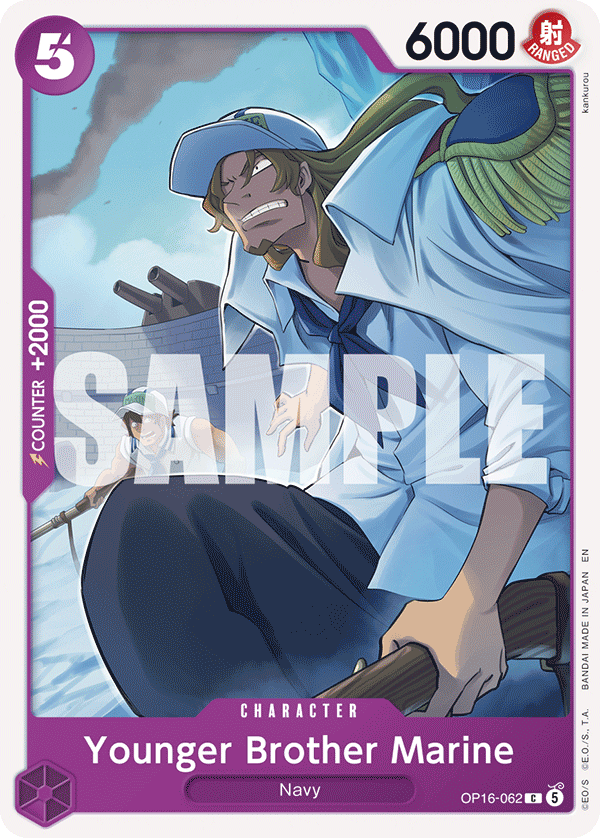 Younger Brother Marine OP16-062 One Piece Card Game