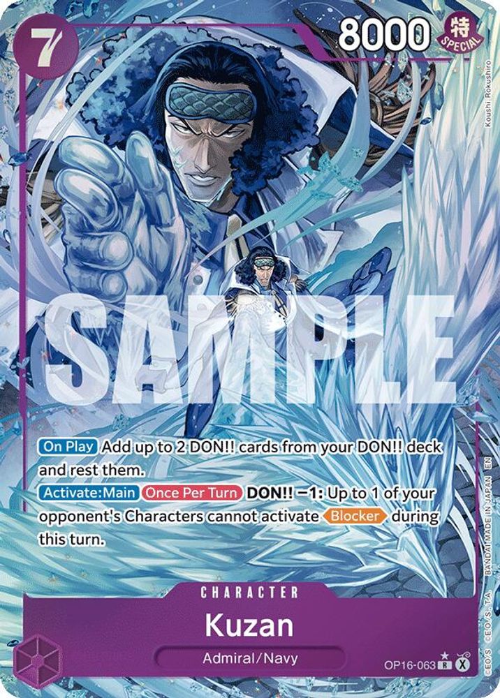 Kuzan [Alternate Art] OP16-063 One Piece Card Game