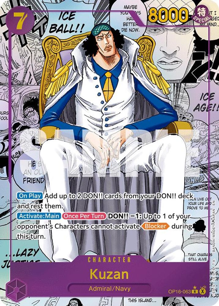 Kuzan [Manga] OP16-063 One Piece Card Game