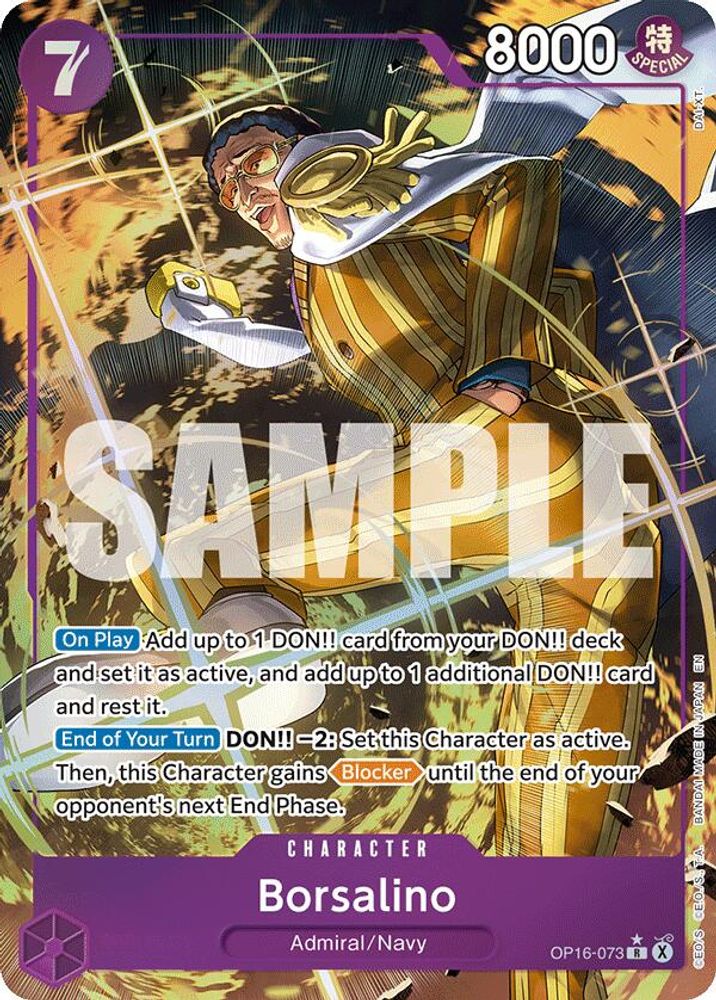 Borsalino [Alternate Art] OP16-073 One Piece Card Game