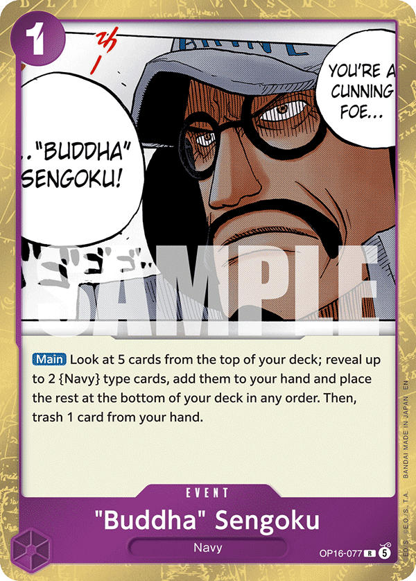 "Buddha" Sengoku OP16-077 One Piece Card Game