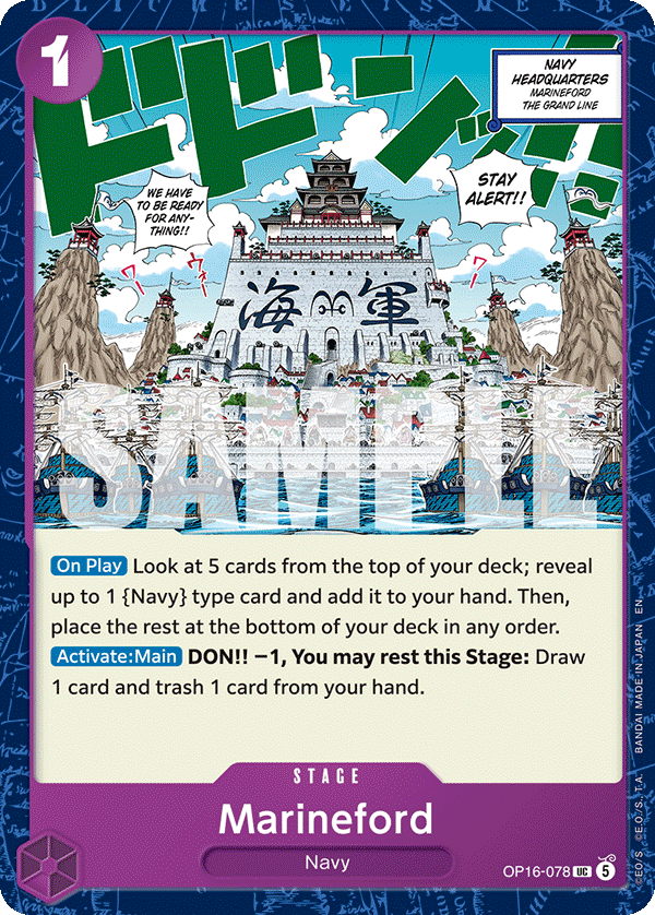 Marineford OP16-078 One Piece Card Game