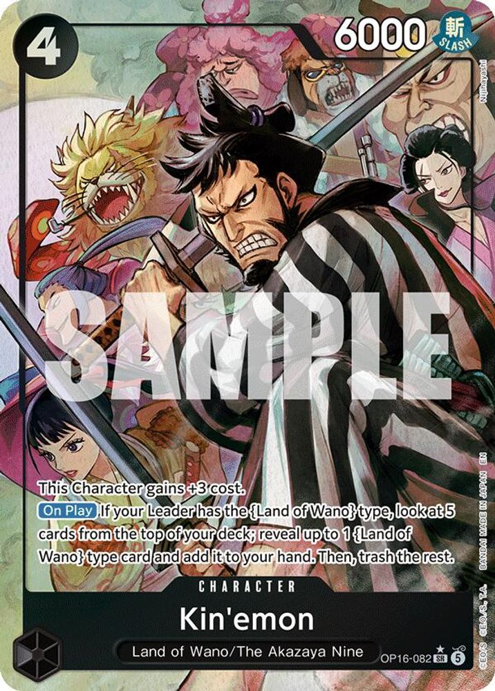Kin'emon [Alternate Art] OP16-082 One Piece Card Game