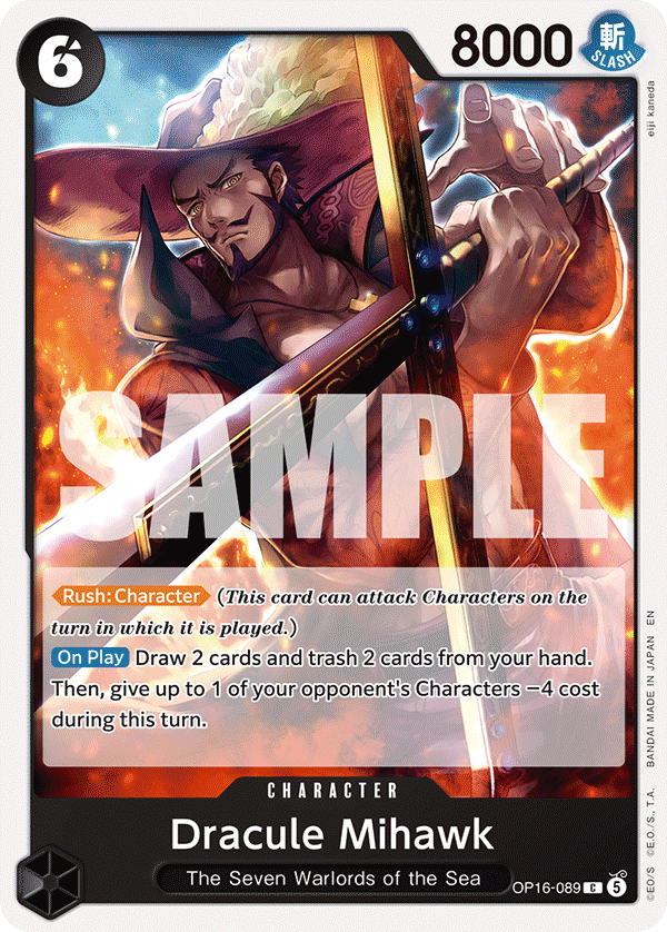 Dracule Mihawk OP16-089 One Piece Card Game