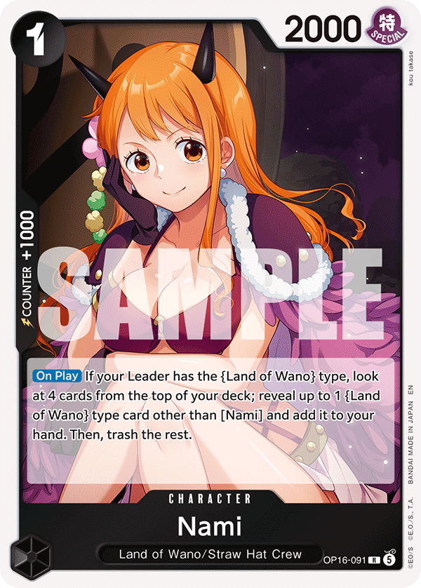Nami OP16-091 One Piece Card Game