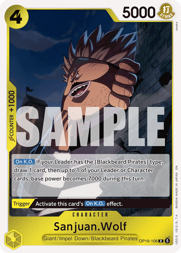 Sanjuan.Wolf OP16-106 One Piece Card Game