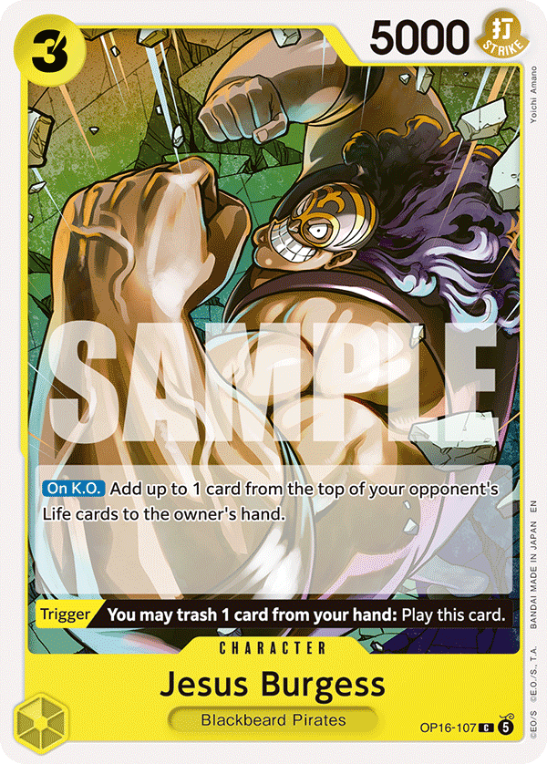 Jesus Burgess OP16-107 One Piece Card Game