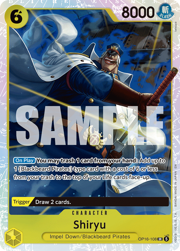 Shiryu OP16-108 One Piece Card Game