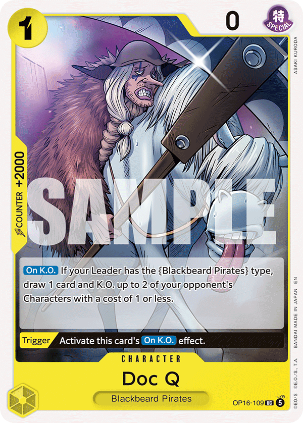Doc Q OP16-109 One Piece Card Game
