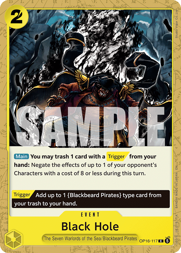 Black Hole OP16-117 One Piece Card Game
