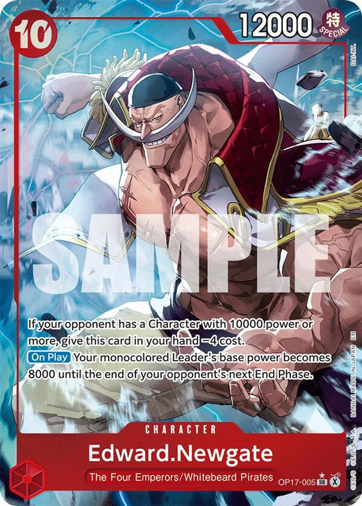 Edward.Newgate [Alternate Art] OP17-005 One Piece Card Game